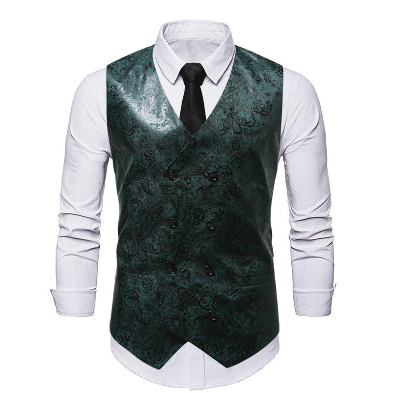 Herrenweste Elegant Floral Modern Schnitt