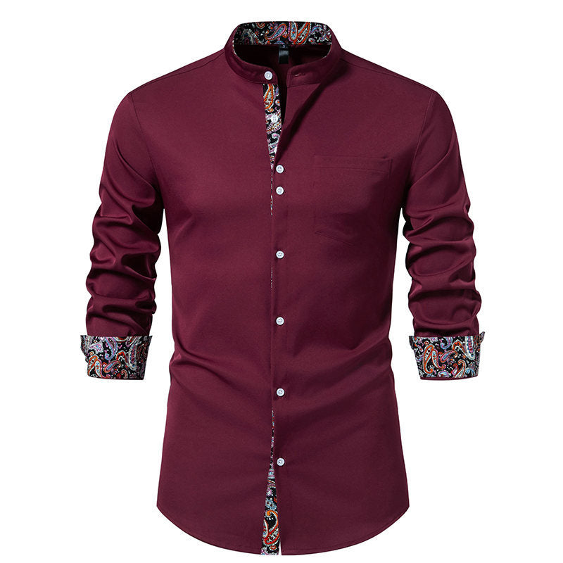 Herren Hemd Langarm Modern Paisley Design