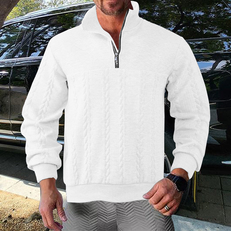 Herren Pullover Struktur Design Moderne Style