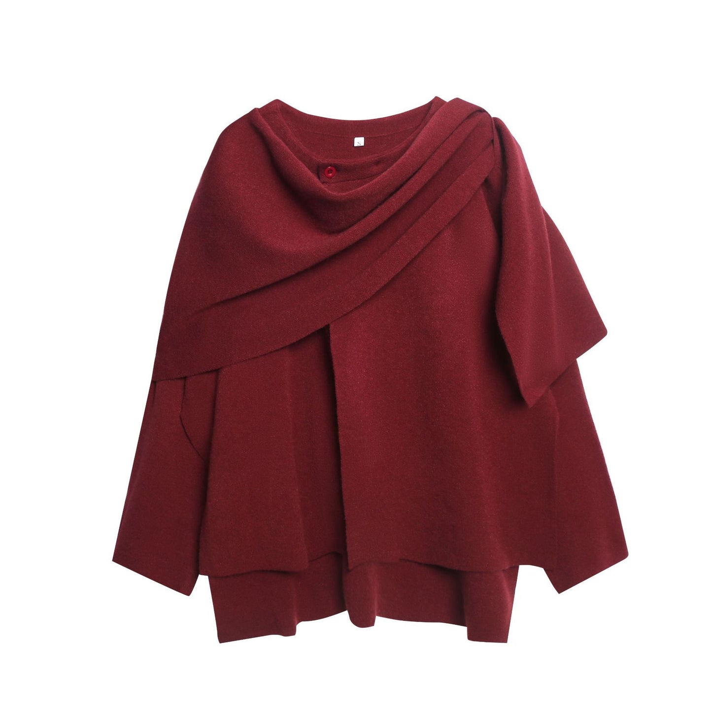 Damen Strickponcho Weich Gemütlich Elegant