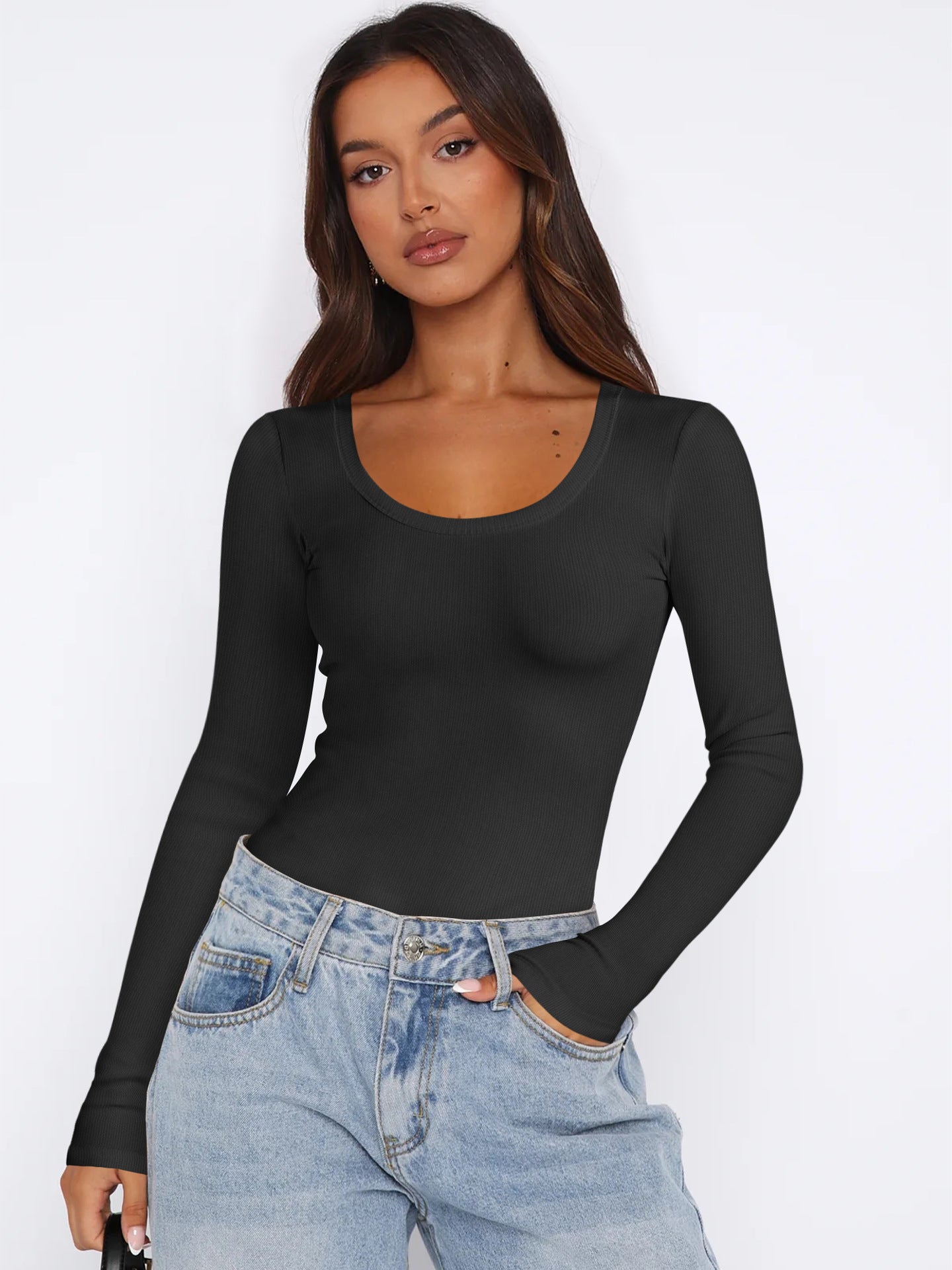 Damen Langarmshirt Elegant Modern Style
