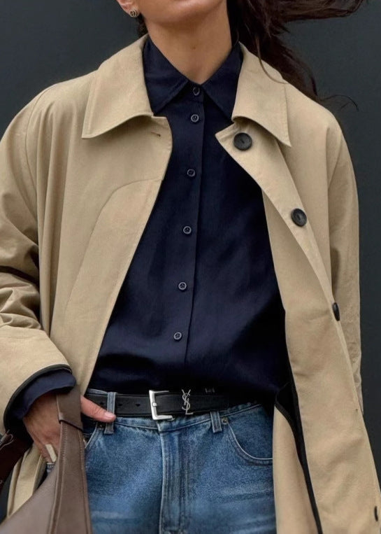 Große Trenchcoat Damen Elegant - IdealeKleiden