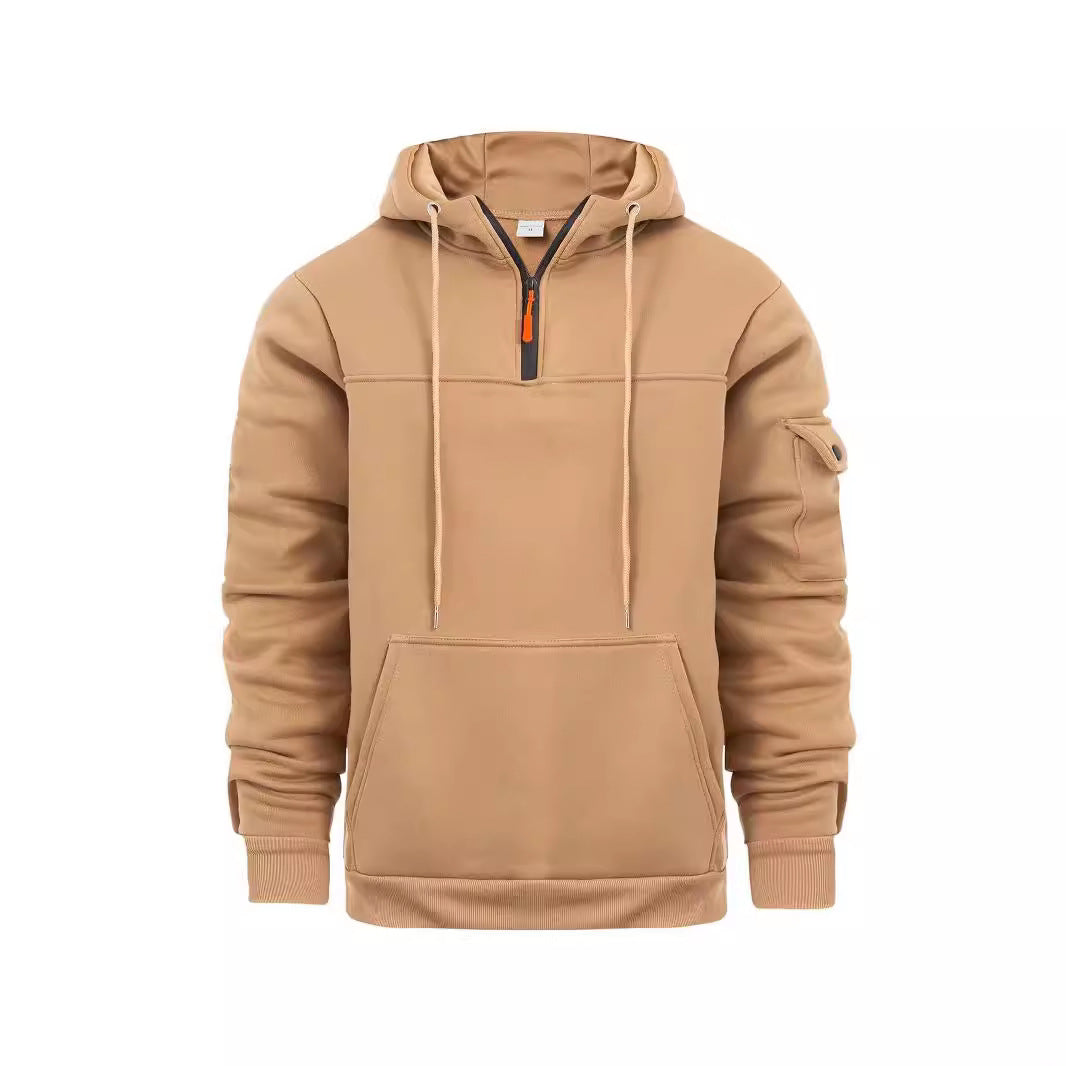 Herren Hoodie Sportlich Mit Taschen
