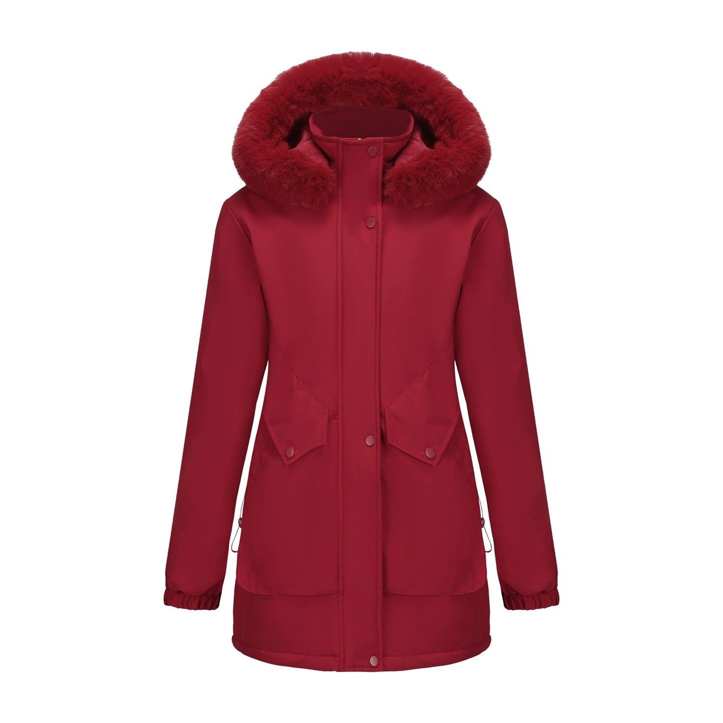Damen Parka Jacke Wasserfest Kuschelkragen