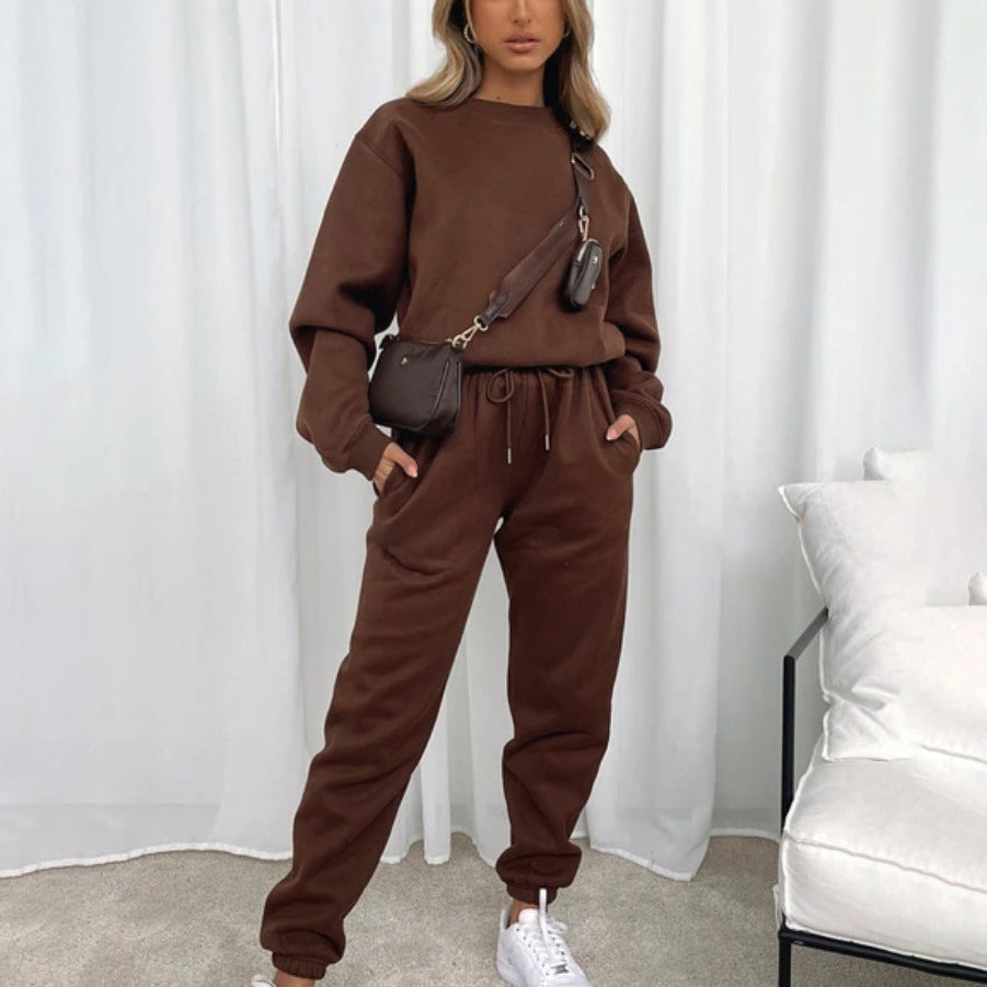 Damen Fleece Lounge Set Bequem Gemütlich