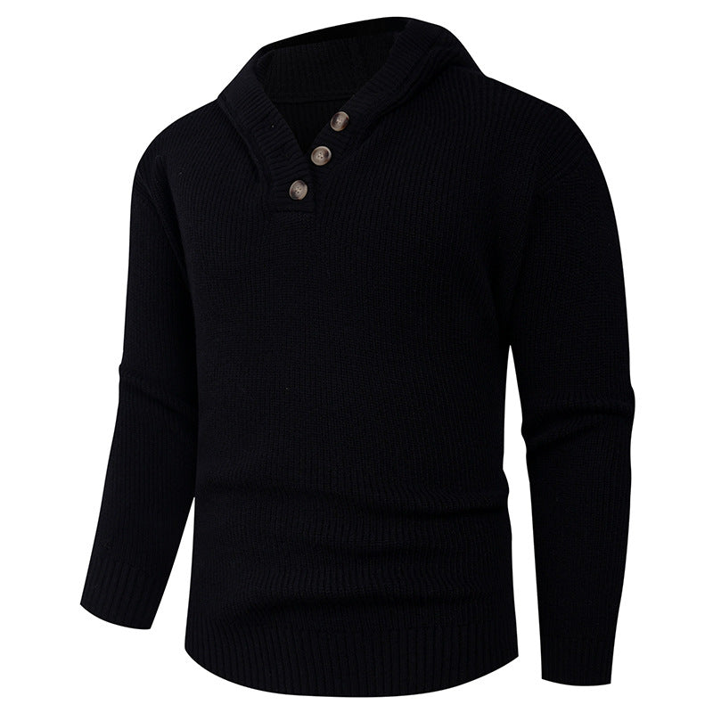 Herren Pullover Schalkragen Elegantes Design