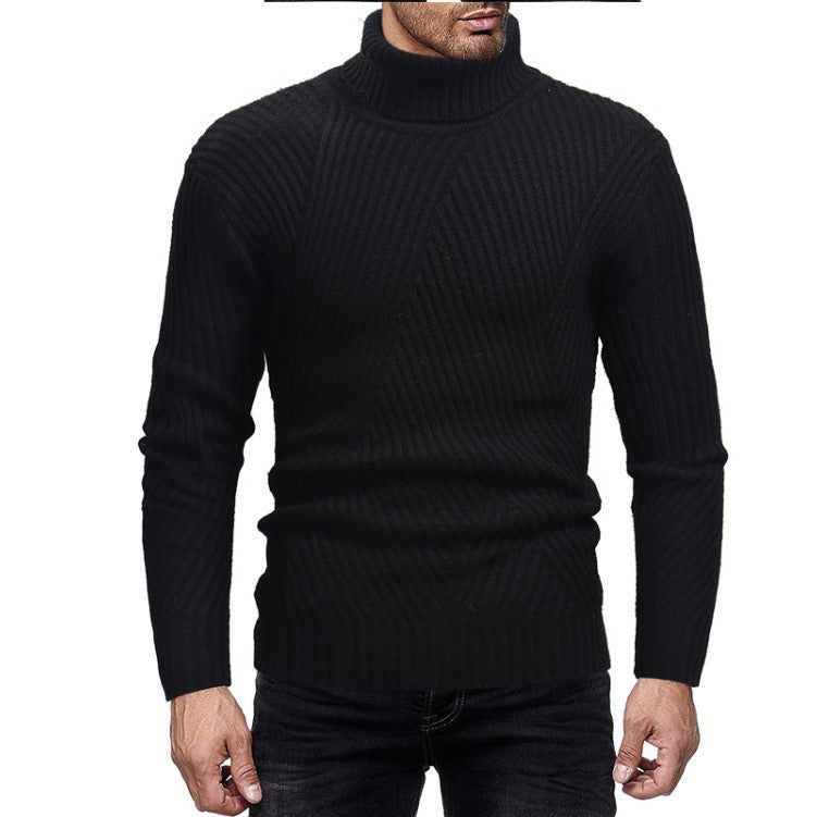 Herren Rollkragenpullover Stilvoll Warm