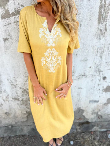 Sommerkleid Damen Stickerei Elegant