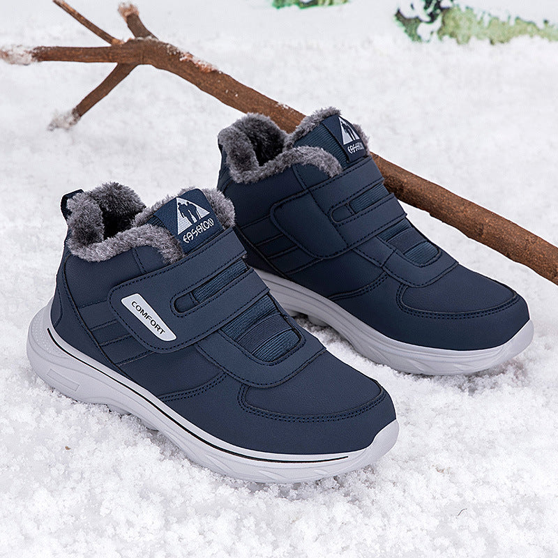 Damen Winterstiefel Isoliert Warm Klettverschluss