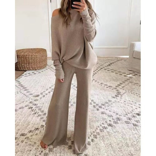 Damen Lounge-Set Weich Off-Shoulder Komfort