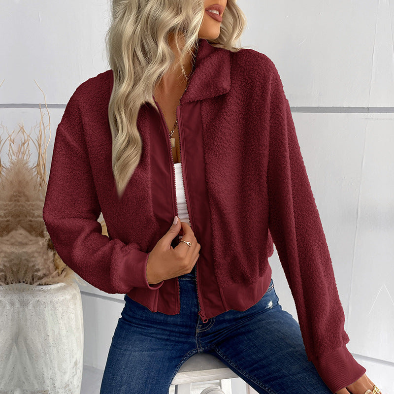Damen Weich Fleece Jacke Warme Winterjacke