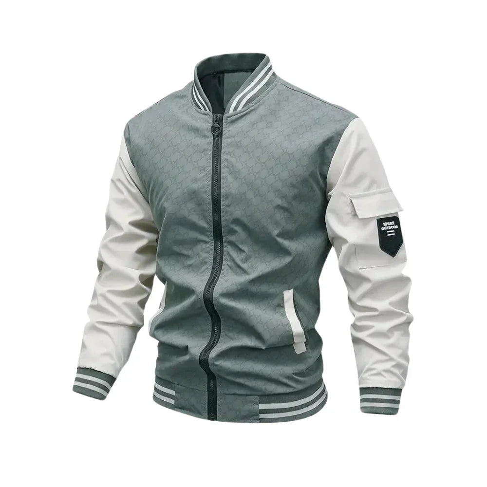 Bomberjacke Atmungsaktiv Modern Sportlich Reißverschluss Taschen