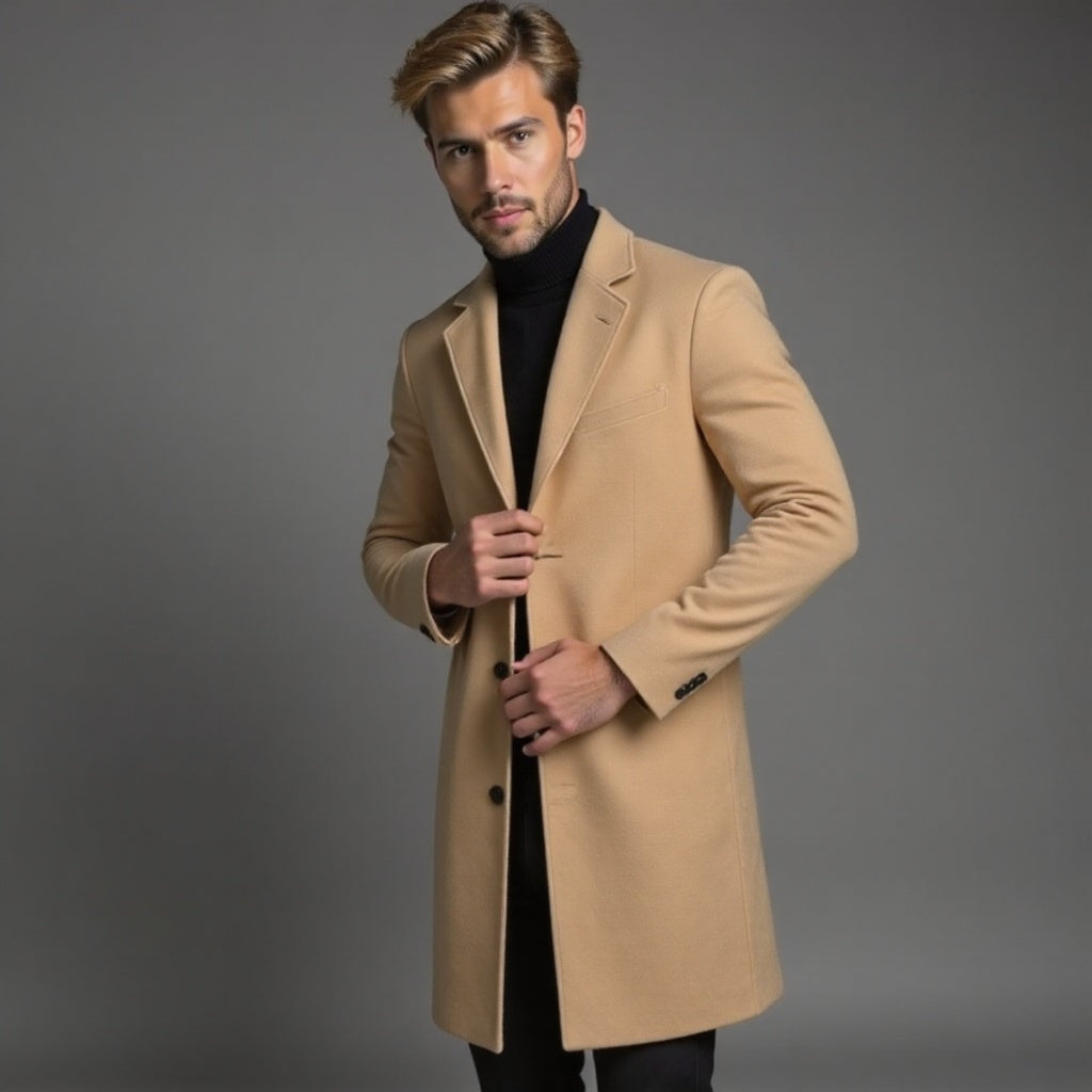 Herren Wintermantel Slim Fit Klassik