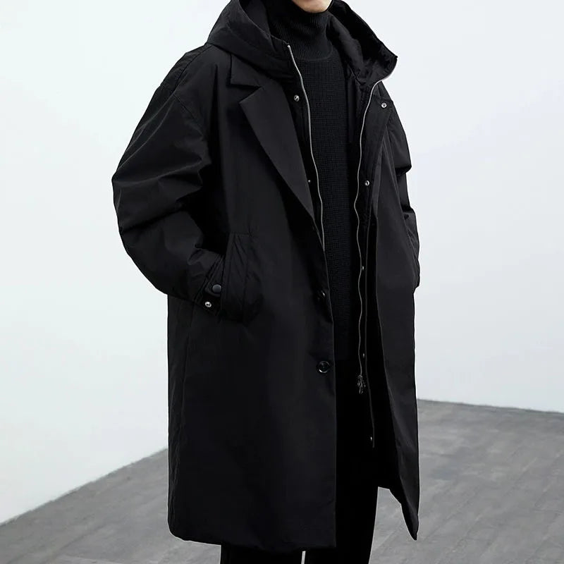 Herren Parka Oversize Winddicht