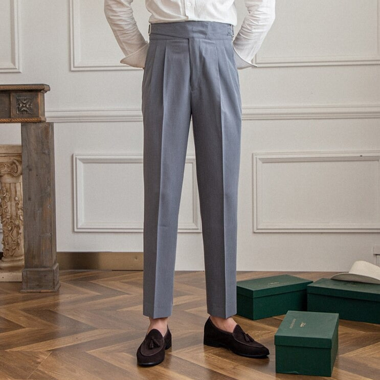 Elegante Herren Plissee Hose Modern Design