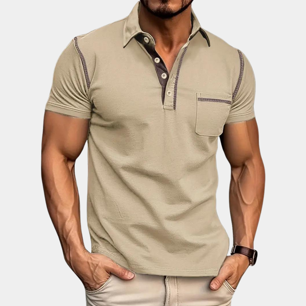 Männer Polohemd Kurzarm Modern
