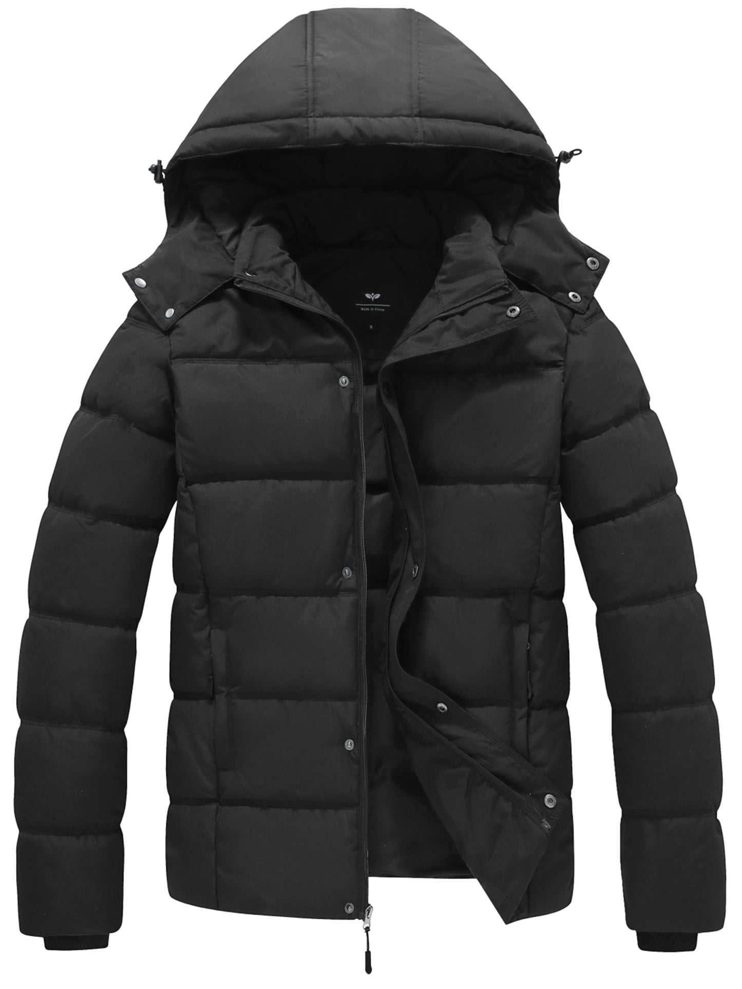 Warme Winterjacke Herren - Wasserdichter Daunenparka mit Kapuze - IdealeKleiden