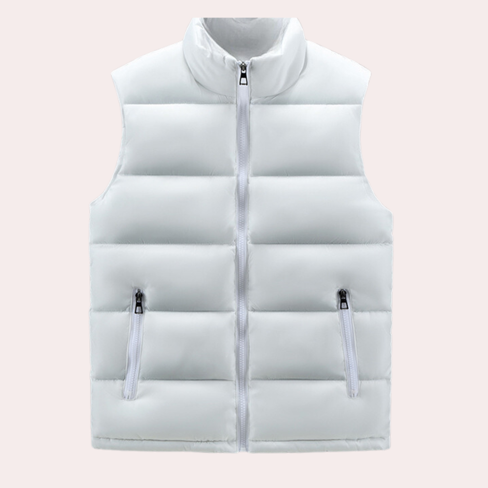 Herren Körperwärmer Weste Ärmellos Zip Up