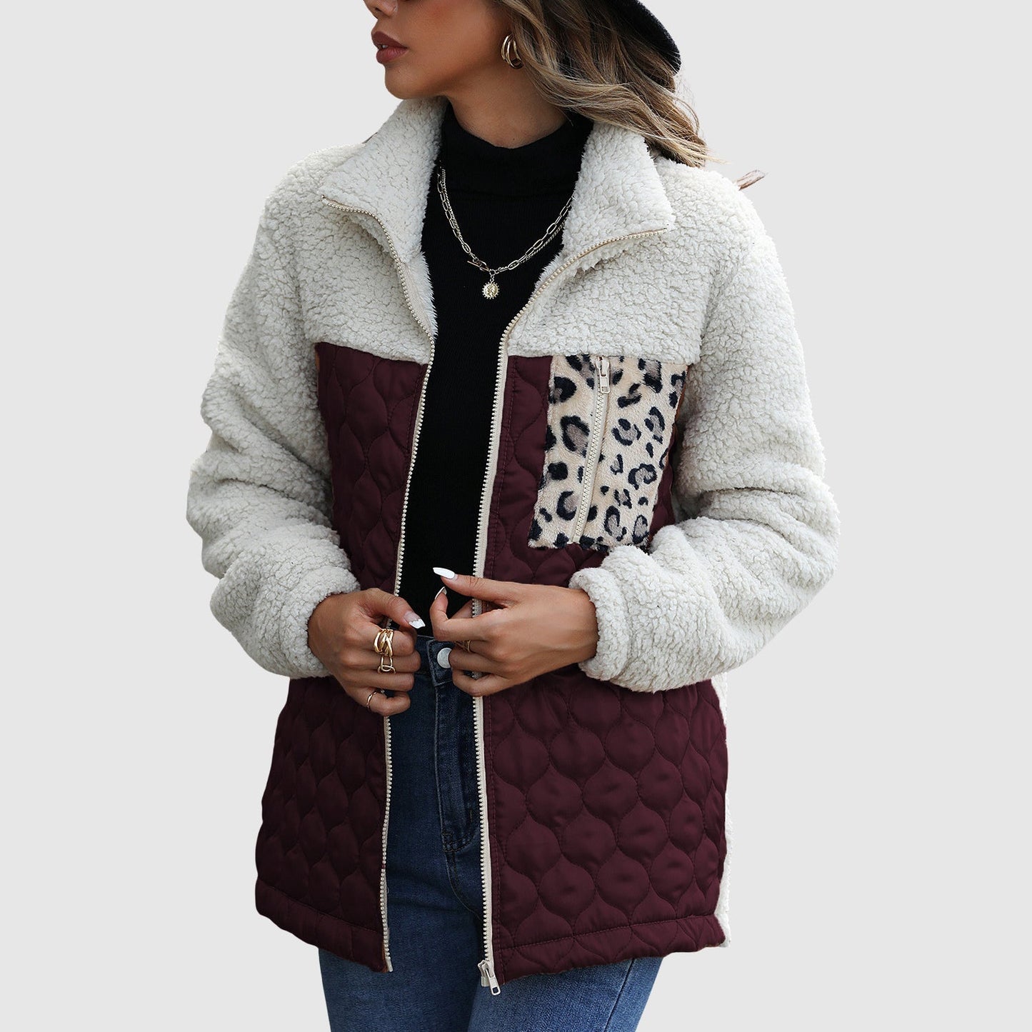 Warme Frauen Winterjacke Plüsch Oversized