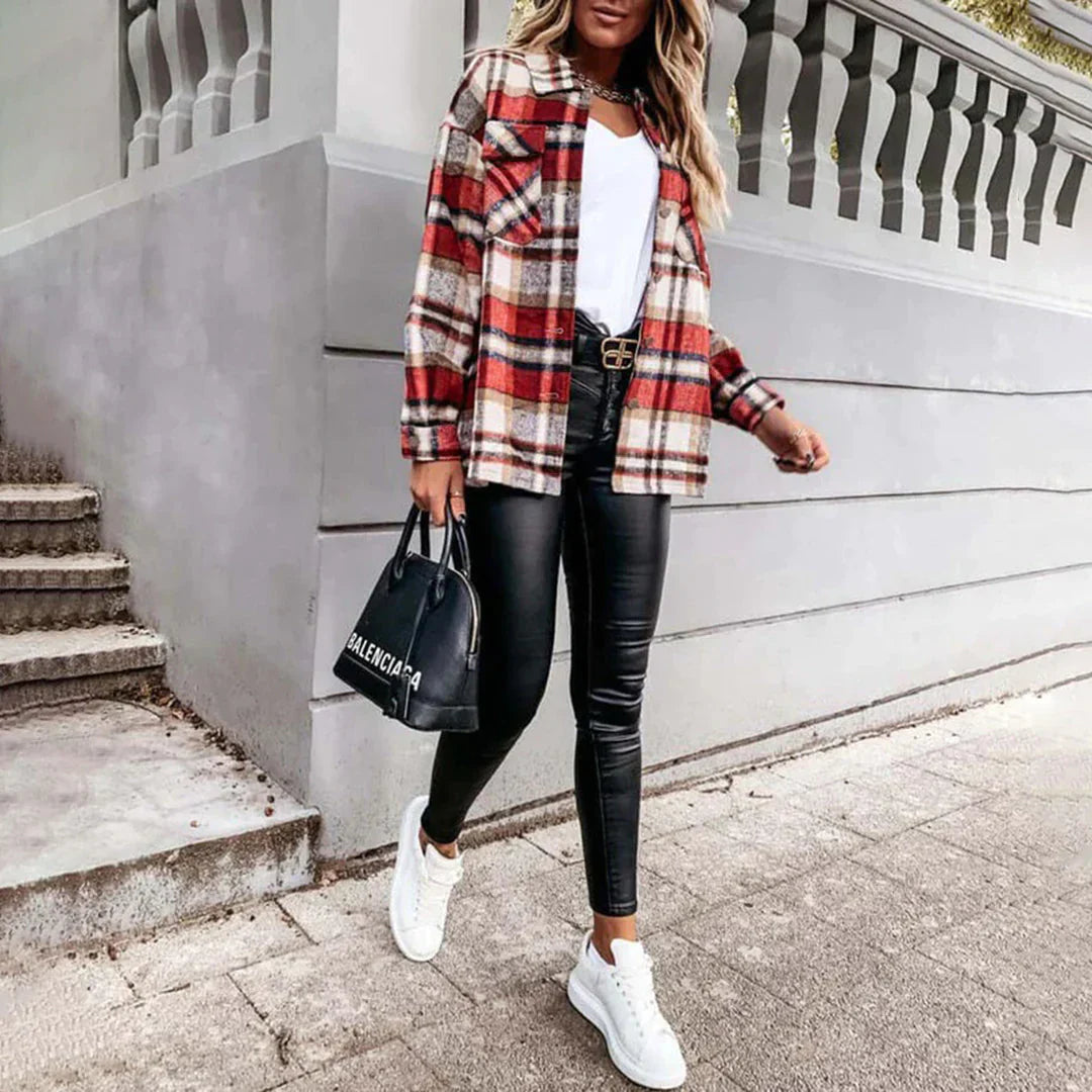 Stylische Weste Gerautet Elegant
