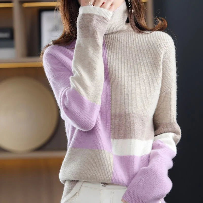 Stilvoller Bunt-Pullover Damen
