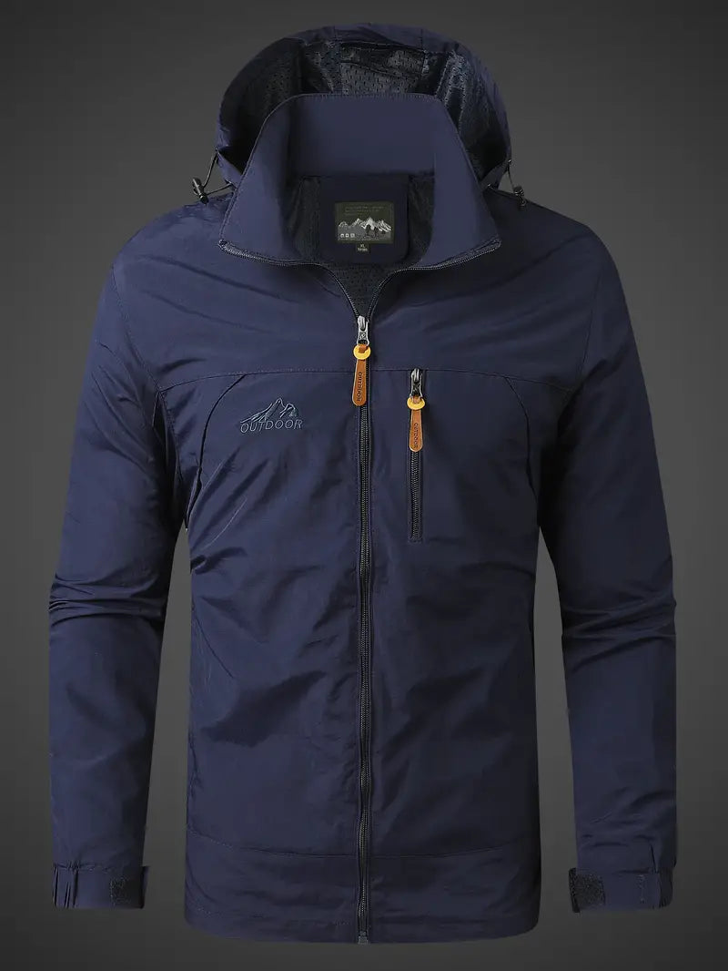 Wasserdichte Herrenjacke Kapuzenparka