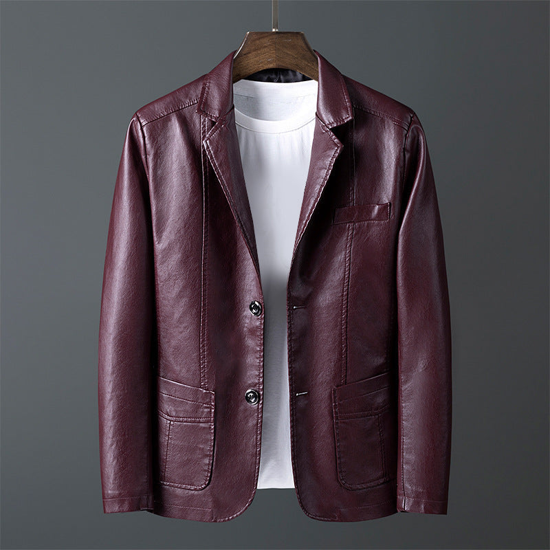 Elegante Lederjacke Klassisches Design