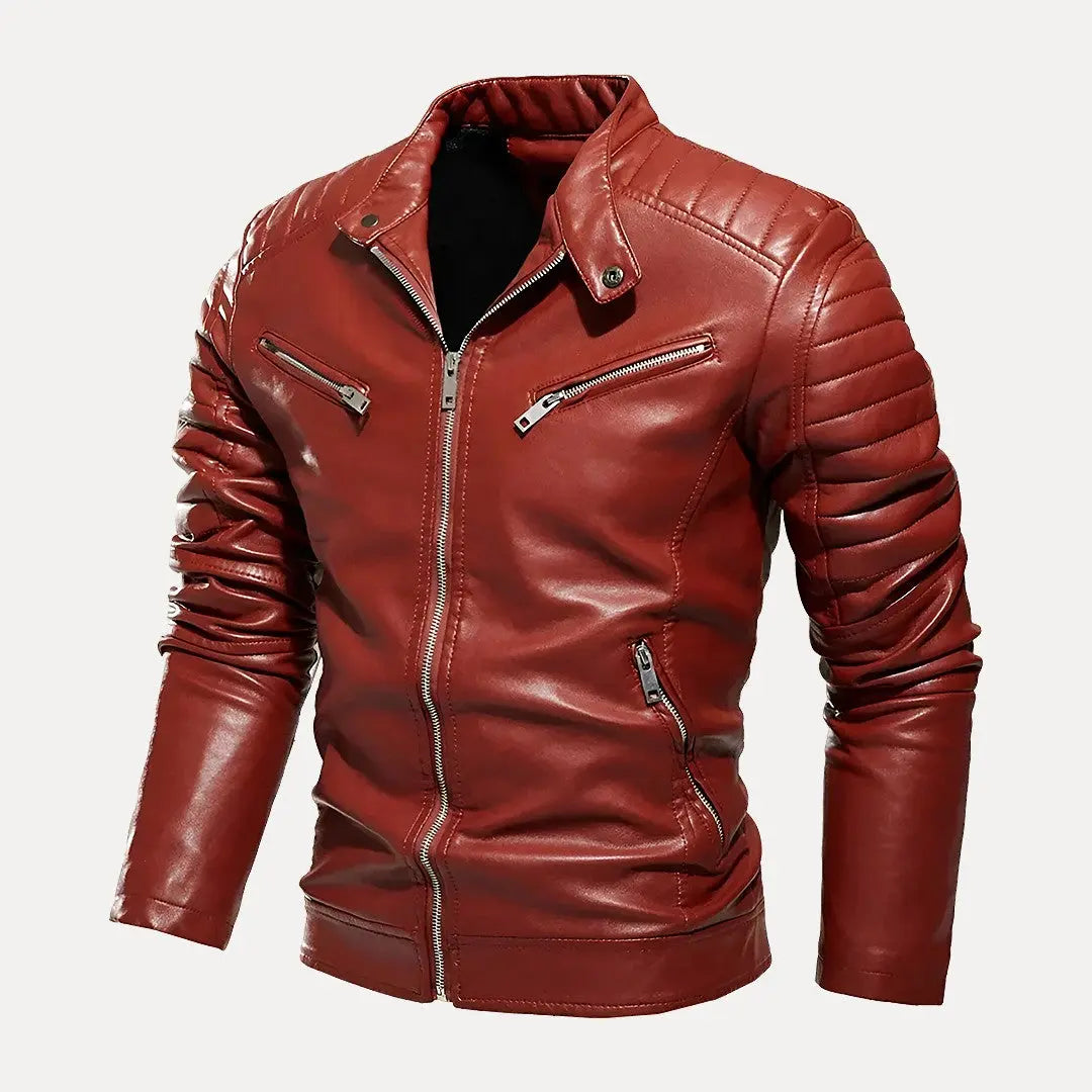 Moto Lederjacke Herren Stil