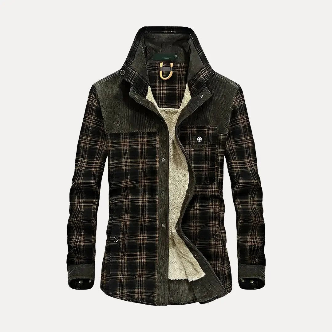 Warme Outdoor Jacke Plaid Style