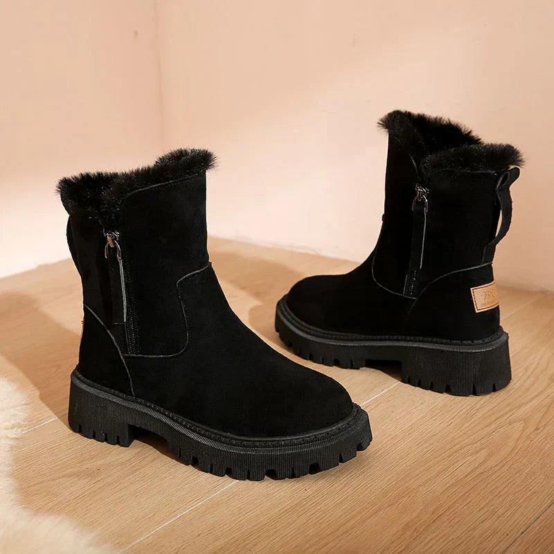 Winterstiefel Damen Knöchelhoch Warm