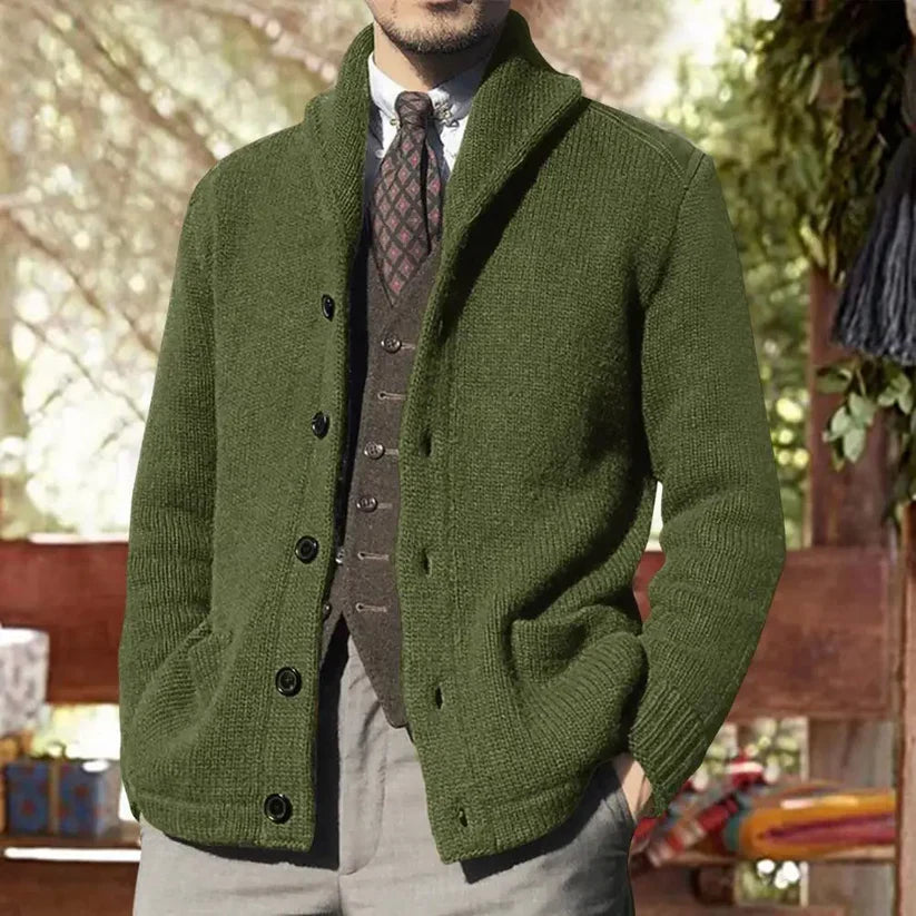 Finn Strickcardigan MIT Knöpfen & Taschen