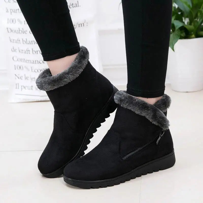 Warme Winterstiefel Plüschfutter Rutschfest