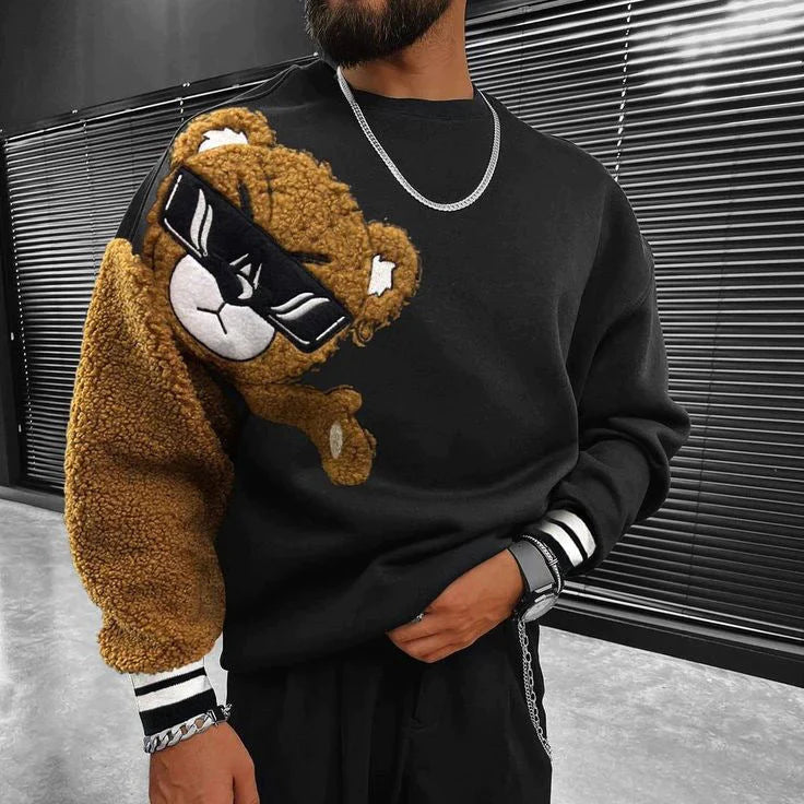 Herren Pullover Teddybär Design
