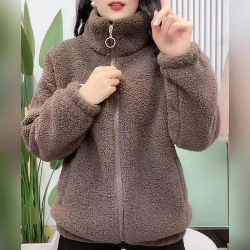 Modische Teddyjacke Lockere Fit