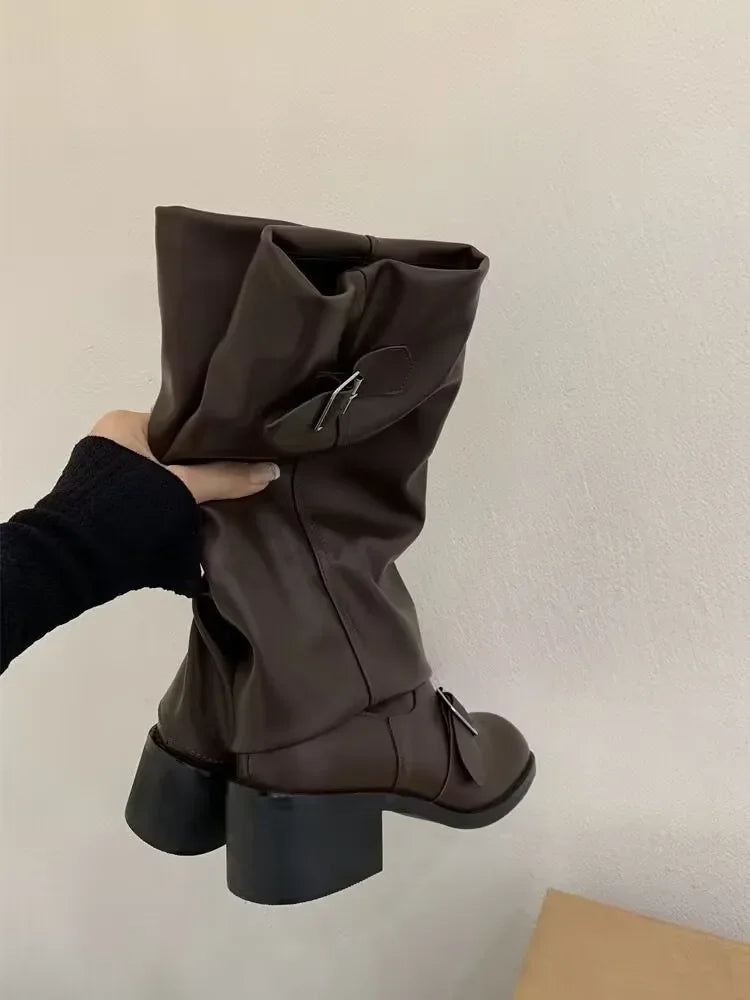 Kniehohe Stiefel Damen Elegant
