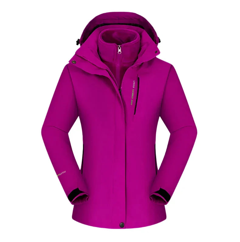 Praktische Wanderojacke 3-in-1 Fleece Isolierung