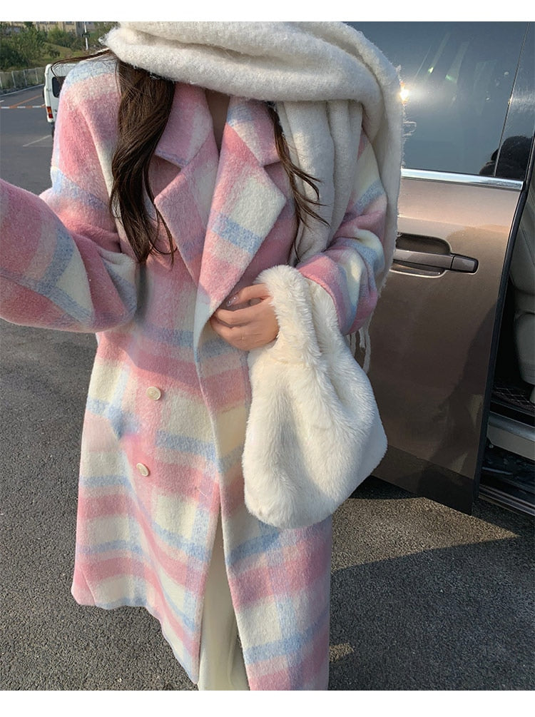 Elegante Damenwinterjacke aus Wolle - IdealeKleiden