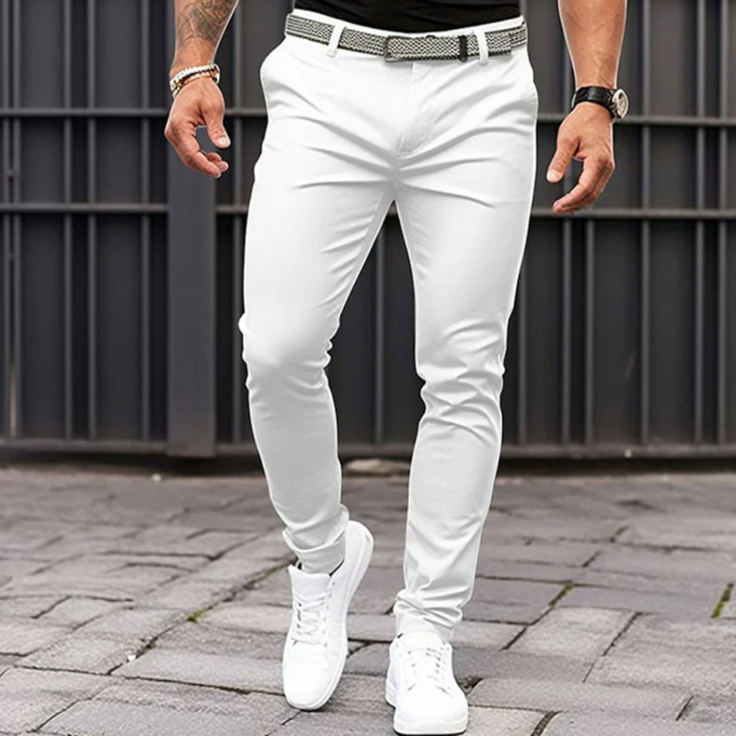 Slim Fit Chinos Herren Stretch