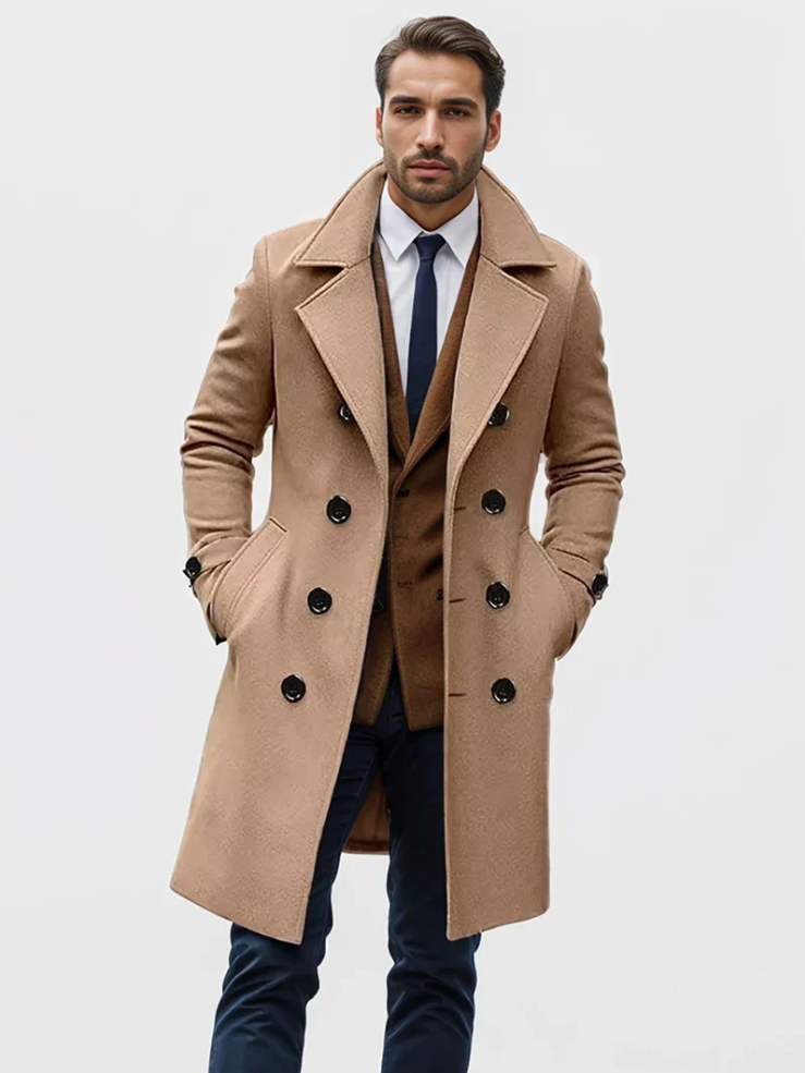 Herren Wollmantel Warm Stylish