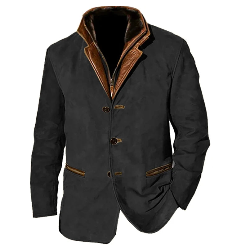 Stylischer Blazer mit Knöpfen und Stehkragen