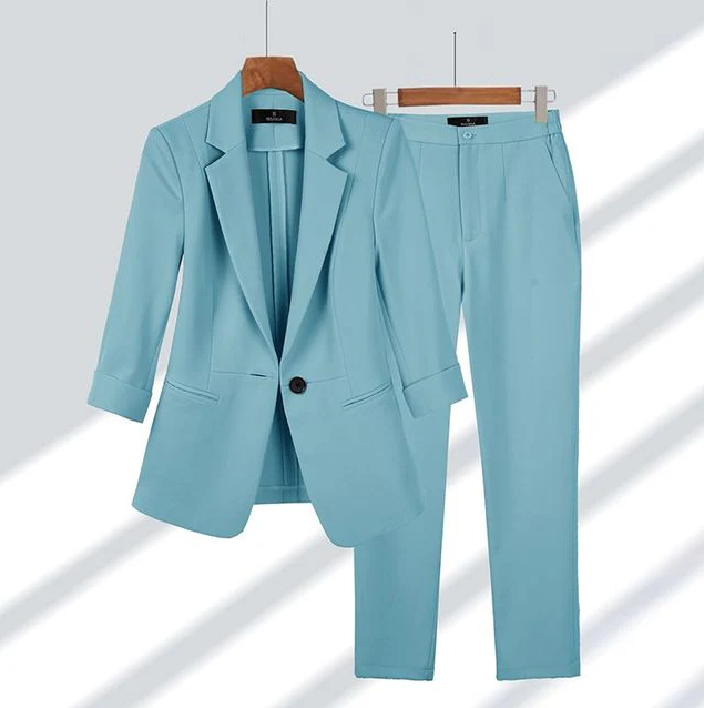 Stilvolles Damen-Anzug-Set Blazer Hose