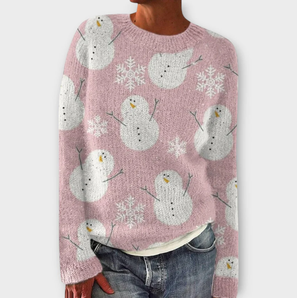 Damen Strickpullover Winterwarm Modern