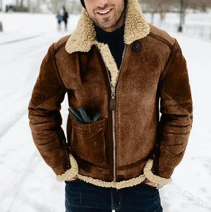 Herrenjacke Robust Elegant Lederlook