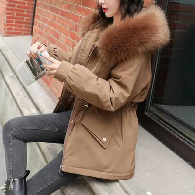 Warmes Fleece-Jacke Damen Mantel