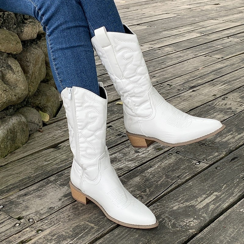 Elegante Stiefel Damen Schnürstiefel Spitze