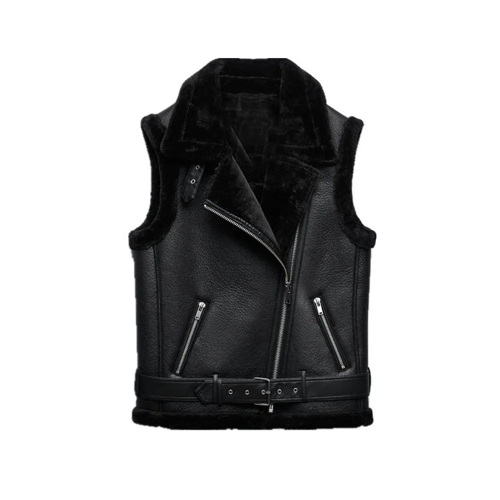 Leder Bodywarmer Damen Warm & Stilvoll