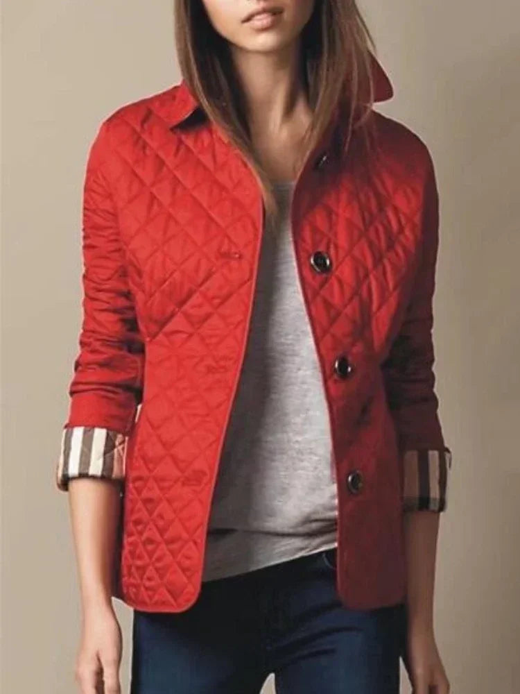 Elegante Winterjacke Diamant Steppung