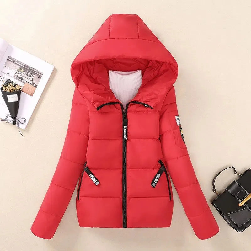 Warme Winterjacke Gefüttert Kapuze