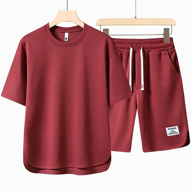 Lässiges Herren T-Shirt und Shorts Set