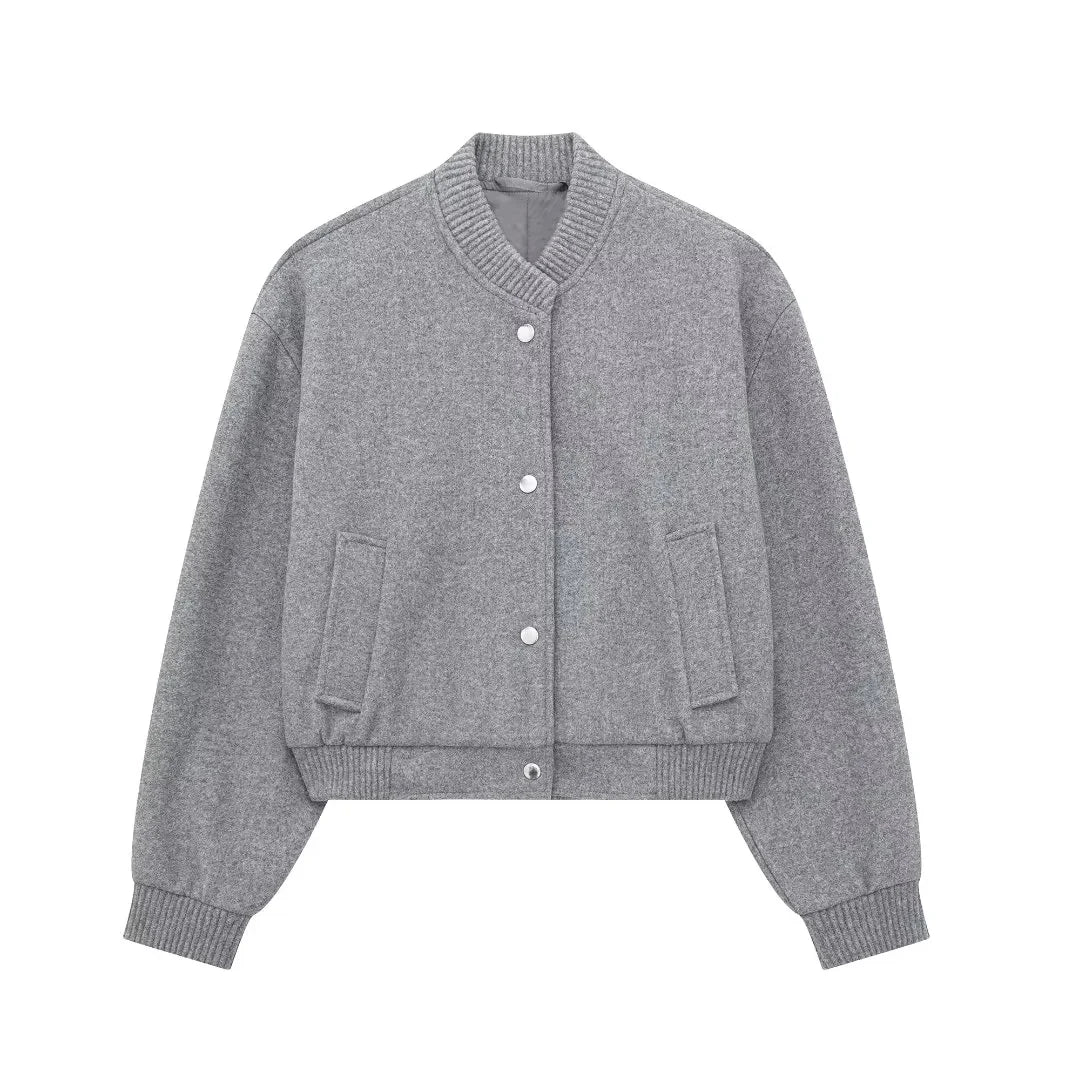Stylische Frauenjacke Cropped Design